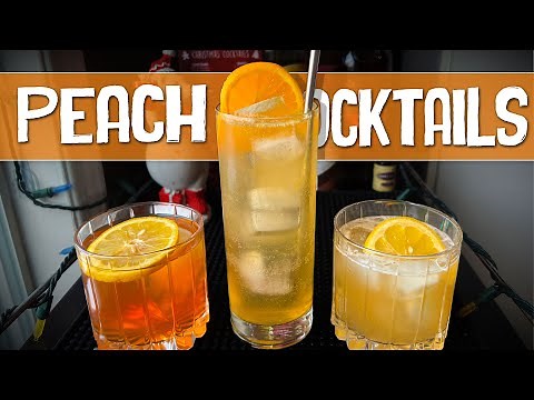 How to Make 3 Simple Peach Cocktails