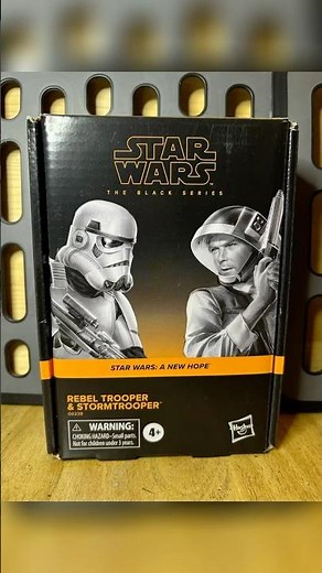 Star Wars Hasbro Black Series Rebel Trooper and Stormtrooper set.