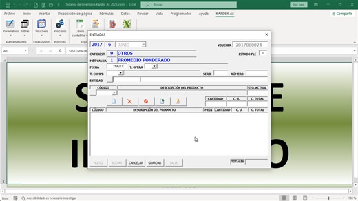 💻 SISTEMA DE INVENTARIOS – APLICATIVO EN EXCEL 💻 💽 Cómo OBTENERLO aquí: https://www.archivoexcel.com/producto/sistema-de-inventarios-aplicativo-en-excel/ - - - - - - - - - - - - - - - - - - - - - - - - - - - - - - 📌 «Aplicativo en excel con macros para llevar el control de inventario valorizado de micros, pequeñas y hasta medianas empresas que no tienen o manejan mucha información y que no tienen demasiados productos o artículos.» - - - - - - - - - - - - - - - - - - - - - - - - - - - - - - �