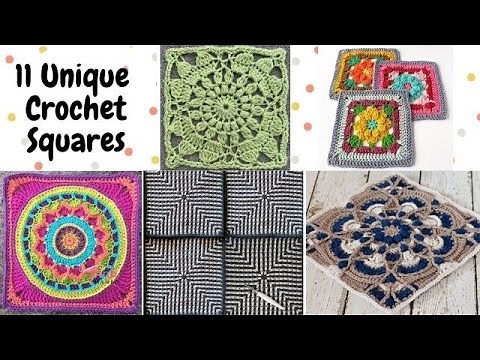 10 Different & Unique Granny Square Crochet Patterns