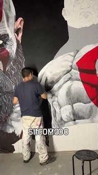 Lo que es pintar un mural #muralproject #arteurbano #art #artista #arte