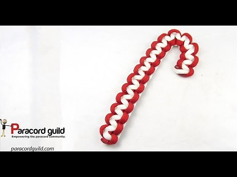 Paracord candy cane