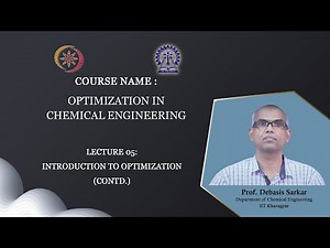 Lecture 05: Introduction to Optimization (Contd.)