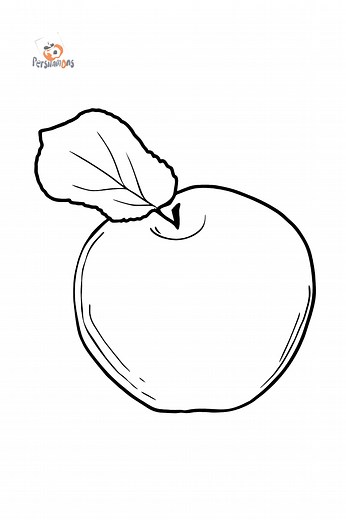 Apple coloring page for kids ♥ Online and Print for Free!