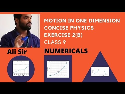Motion in one dimension Physics Class 9 || ICSE || Numericals || Concise Physics || Selina || Exe 2B