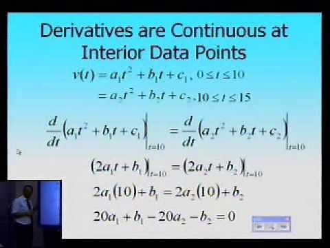 Quadratic Spline Interpolation: Example: Part 1 of 2