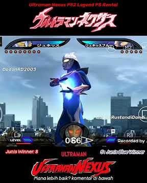Epic junis & junis blue samasama kuat🔥(ultraman nexus game ps2) 20 round!!
