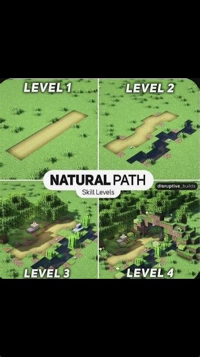 natural path ideas for Minecraft #minecraft