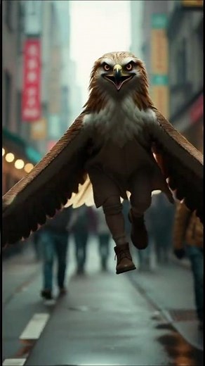 “Epic Human-Eagle Hybrid Flying in the Sky | Harpy Power Flight 🦅🔥” manbird