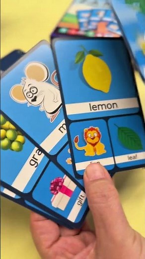 שלישיות A-Z - משחק קלפים לימודי באנגלית 🌟