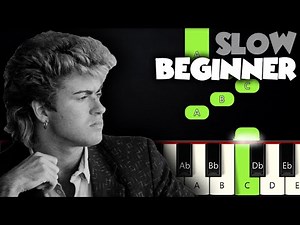 Last Christmas - Wham! SLOW BEGINNER PIANO TUTORIAL + SHEET MUSIC by Betacustic
