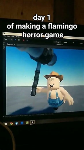 day 1 of making a flamingo horror game @flamingo #flamingo #makingagame #devlog #roblox