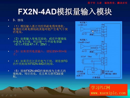 第三讲 FX2N-4AD的应用