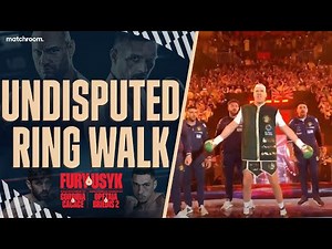 Tyson Fury's Ring Walk For Oleksandr Usyk Undisputed Clash