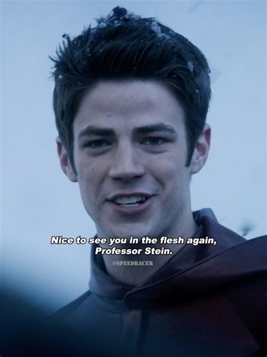 Barry ran out of the nuclear explosion with Caitlin.