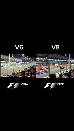 Comparativa de V8 y V6 en F1