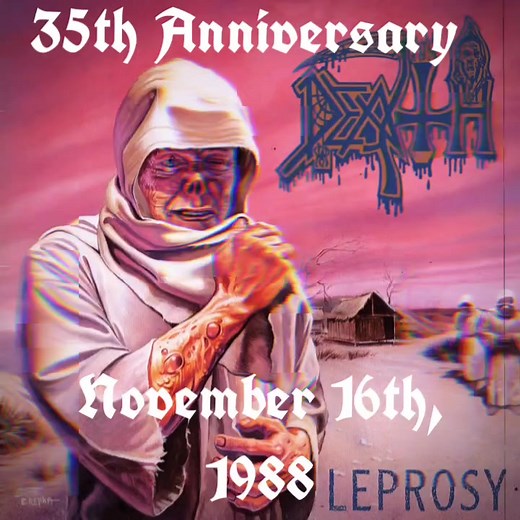 Death - Primitive Ways Album: Leprosy 35th Anniversary November 16th 1988 #death #leprosy #primitive #Ways #anniversary #November16 #deathmetal #chuckschuldiner #shorts #reels #shortshorts #shortreels #shortsfb #reelsviral | Metal Nation