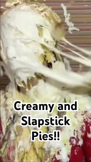 Mya covered in Slime and Creamy and Slapstick Pies!!🟡🥧🥧
