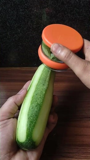 Peeling a Cucumber 🥒 with a unique Vegetable Peeler | Food Tool #foodtool
