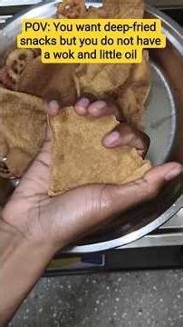 POV: You want deep-fried snacks but you do not have a wok and little oil #healthy #healthysnacks