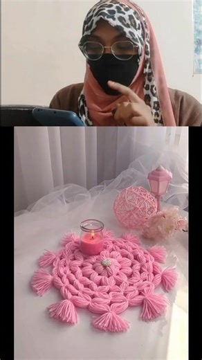 DIY Table Mat Without Sewing 🧵❌ So Simple! 😍 DIY MAT#shorts#shortsfeed#reezavlog