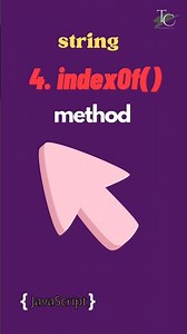 4. indexOf method in Javascript | String methods in javascript | #javascript tutorial in 1 minutes