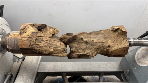 I filled this teak root with blue resin… look what it became