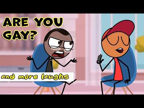 "Are You Gay?" and more laughs 😂😂 | Funny Animations