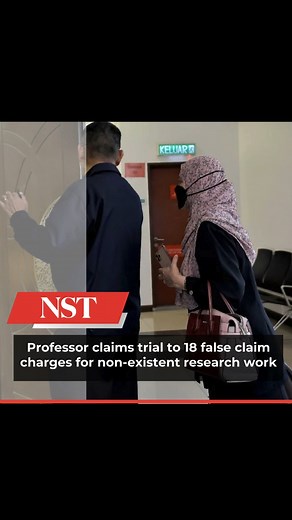 3.6K views · 17 reactions | #NSTTV A professor with the title Datin from Universiti Teknologi Mara's Sungai Buloh campus today claimed trial to 18 charges of submitting RM38,000 worth of salary claims for non-existent research work three years ago. | NST Online | Facebook