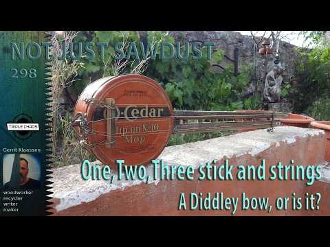 One ,two, three stick and strings. A Diddley Bow, or is it?