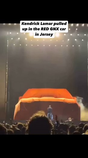 Kendrick Lamar pulled up in the RED GNX car in Jersey #KendrickLamar #GrandNationalTour #GNX #HipHopMoments #LUTHER Follow @TheRealRaptonic for more iconic tour moments! | RapTonic