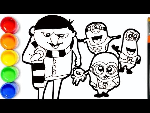 How to draw Minions the Rise of Gru Characters