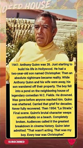 The Heartbreaking Truth Behind Anthony Quinn’s Tears 😢 | Every Tear Was for His Son.