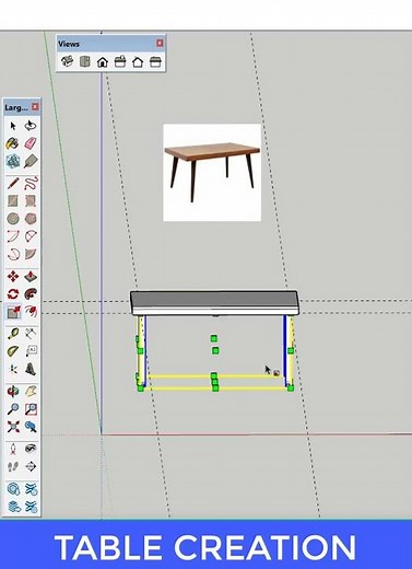 How to Create Furniture in Sketchup #shorts #sketchup