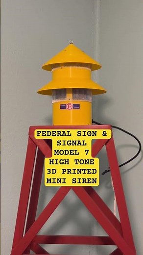 FS&S Model 7 Siren by Edaan’s Mini Sirens #federalsignal #7 #firesiren #tornadosiren #firestation