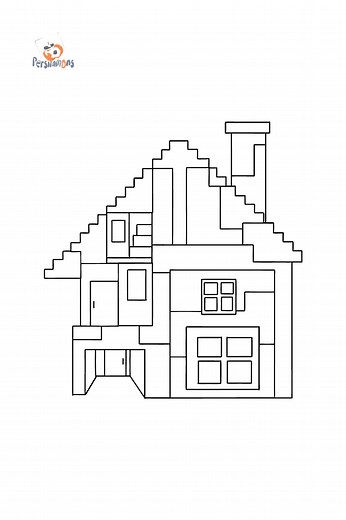 Minecraft House coloring page ♥ Online and Print for Free!