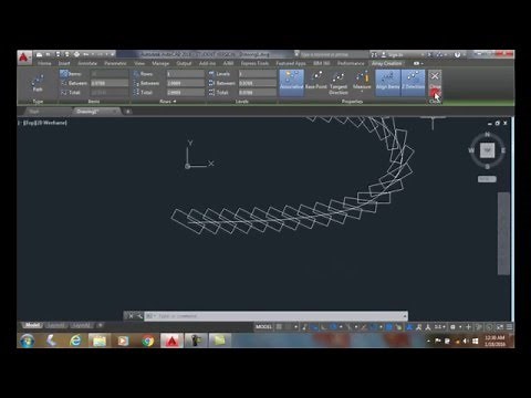 AutoCAD I 12-19 Path Array Tangent Direction