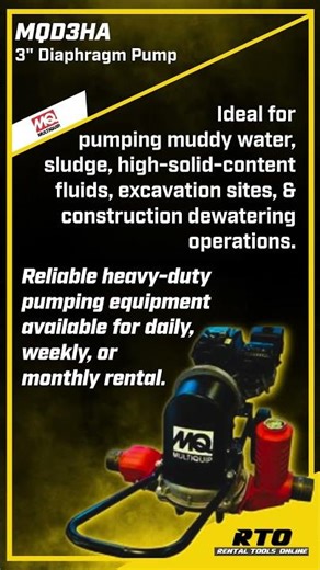 MQD3HA | 3” Diaphragm Pump | Multiquip