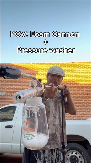 TESTING TEMU PRODUCT ON MY TRUCK!!💦 #temu #truck #foamcannon #pressurewashing #carwash #temufinds