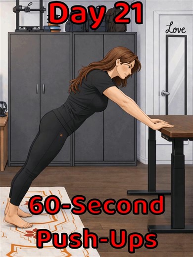 Day 21 Adaptive Incline Table Push-Ups. Still adapting to incline table push-ups. They’re tough, but I focused on slowing things down, keeping control, and maintaining the best form I could. Some days are about improvement, others are about persistence. Today was both. #60SecondRelief #DailyProgress #60SecondChallenge #PushUpChallenge #pushupchallenge #pushups #BodyweightWorkout #calisthenics #NoExcuses #bodyweighttraining #60secondchallenge #fitnesschallenge #strengthtraining #ConsistencyWins #