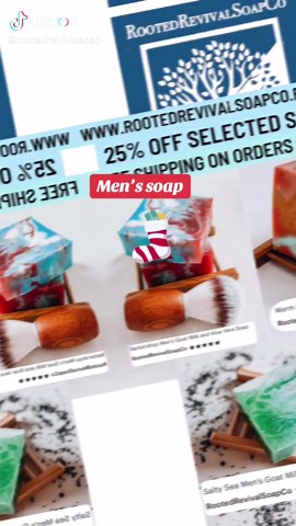 Natural Men’s Soaps for Christmas Stocking Stuffers