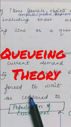 Queueing Theory - learn in 40 secs #operationresearch #csirnet #queues