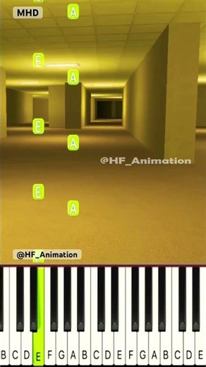 Goo Goo Gaga🐧in the Backrooms (Infinite Loop) - Piano Tutorial