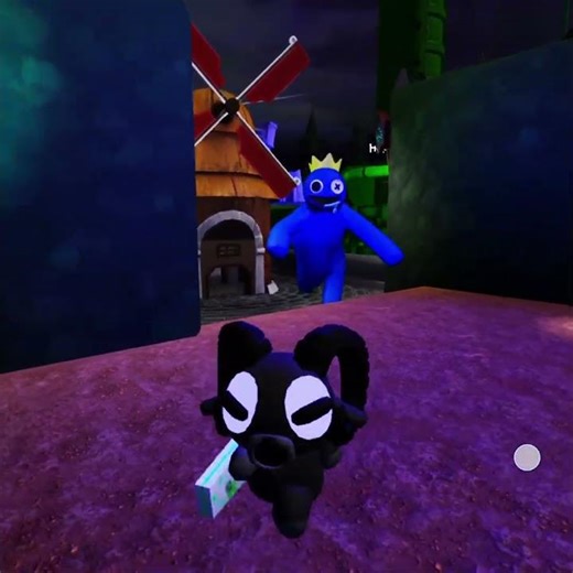 What If I Playing as Ram & Blue Monster In Rainbow Friends funny moments #rainbowfriends #roblox