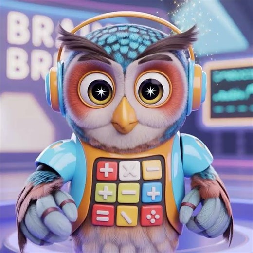 Counting 1 to 5 with Digit the Robot-Owl! 🦉 Fun Math for Toddlers & Brain Break Dance