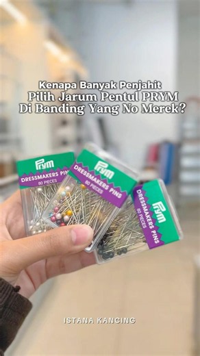 Why Do So Many Tailors Use Prym Pins? | Istana Kancing #fashionsupply #sewingtips #sewing