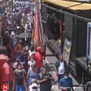 A look at the funeral procession for Dexter "Blaxx" Stewart. Video by Melissa Doughty. | Trinidad and Tobago Newsday