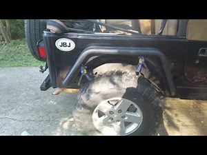 installing smittybilt rear flat fenders on TJ