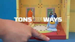 Tile Town Bluey Heeler Family Home 52-Piece Magnetic Tile Playset, Interactive STEM Magnetic Tiles Toys, Includes Bluey & Bingo Figures, Action Tiles