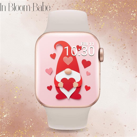 3D Valentines Day Gnome Apple Watch Wallpaper, Valentines Day Gnome Apple Watch Face, Cute Gnome Apple Watch, Gnome Watch Face, Heart Gnome - Etsy Canada